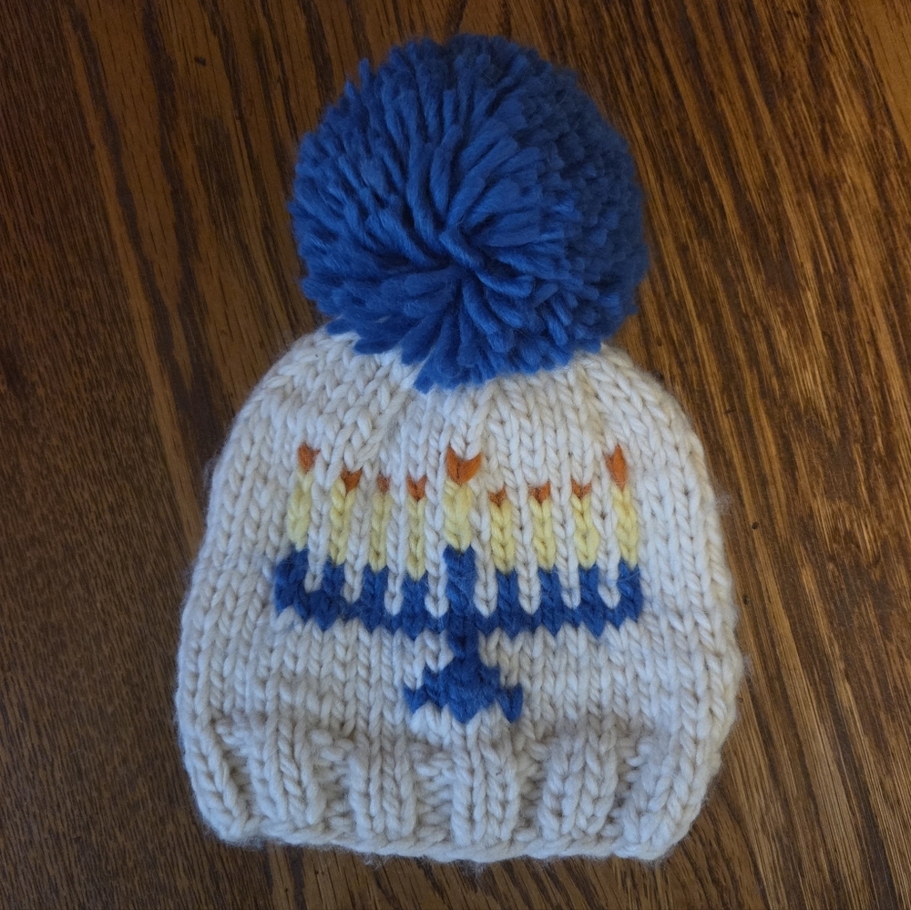 HUGGALUGS NWT Menorah Beanie Hat 0-6 Months